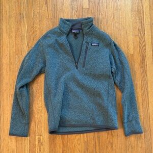 Patagonia Men's Half-Zip Fleece Pullover - Teal Green
